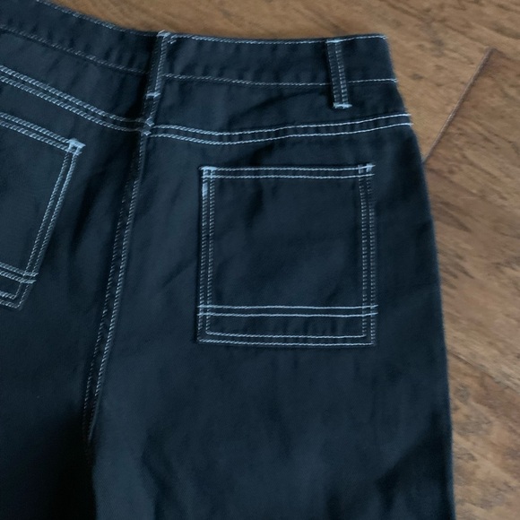 Romwe White Stars Black‎ Carpenter Cargo Pants - Picture 8 of 15